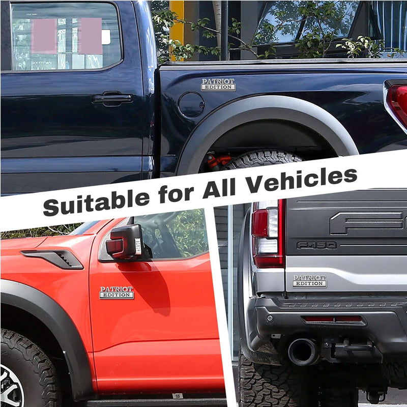 2pcs Patriot Edition Emblems, Emblem 3D Badge Decal Car Truck SUV