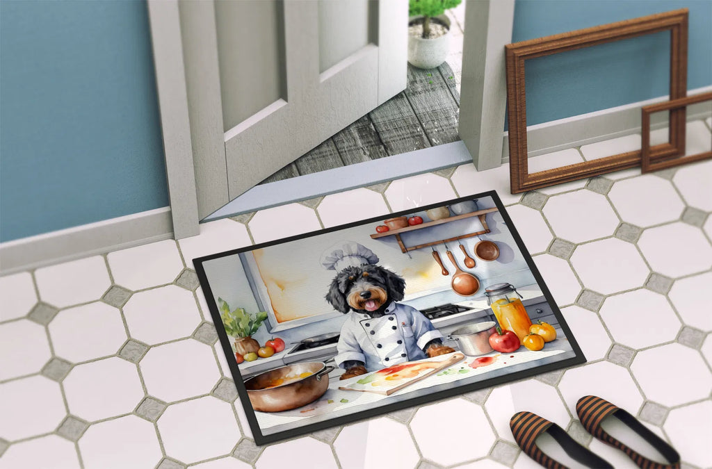 Bernedoodle The Chef Doormat Front Door Mat Indoor Outdoor Rugs