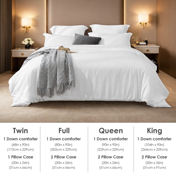 Solid Color Oversized Duvet Cover Set Available In White And Pink.