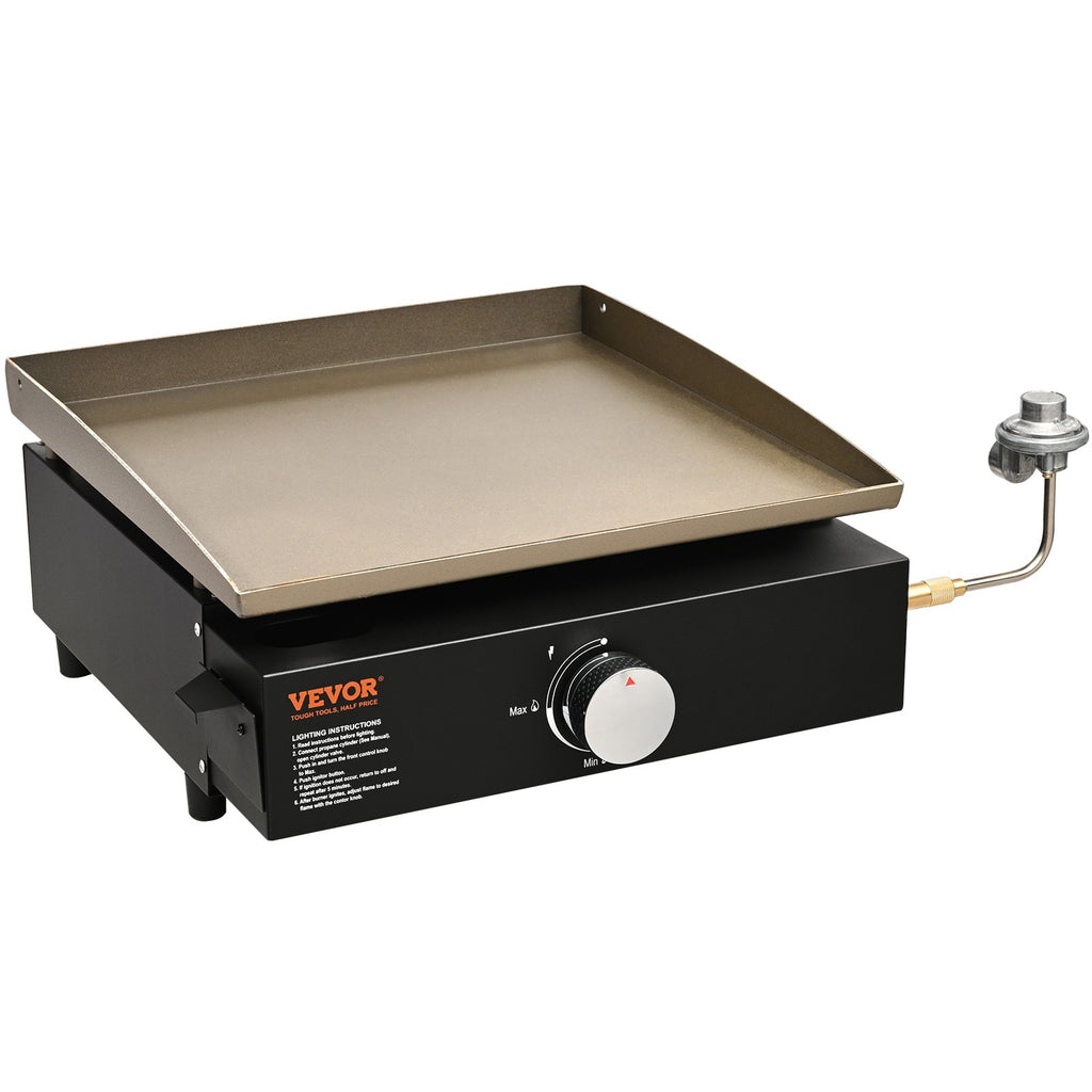 Commercial Griddle, 16.9' Heavy Duty Manual Flat Top Griddle