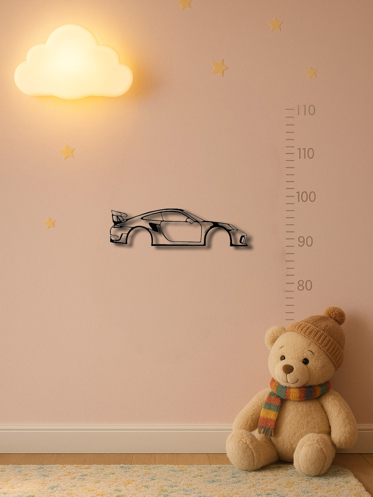 Race Car Metal Wall Art - High-speed Kids Room Decor For Nursery Boys