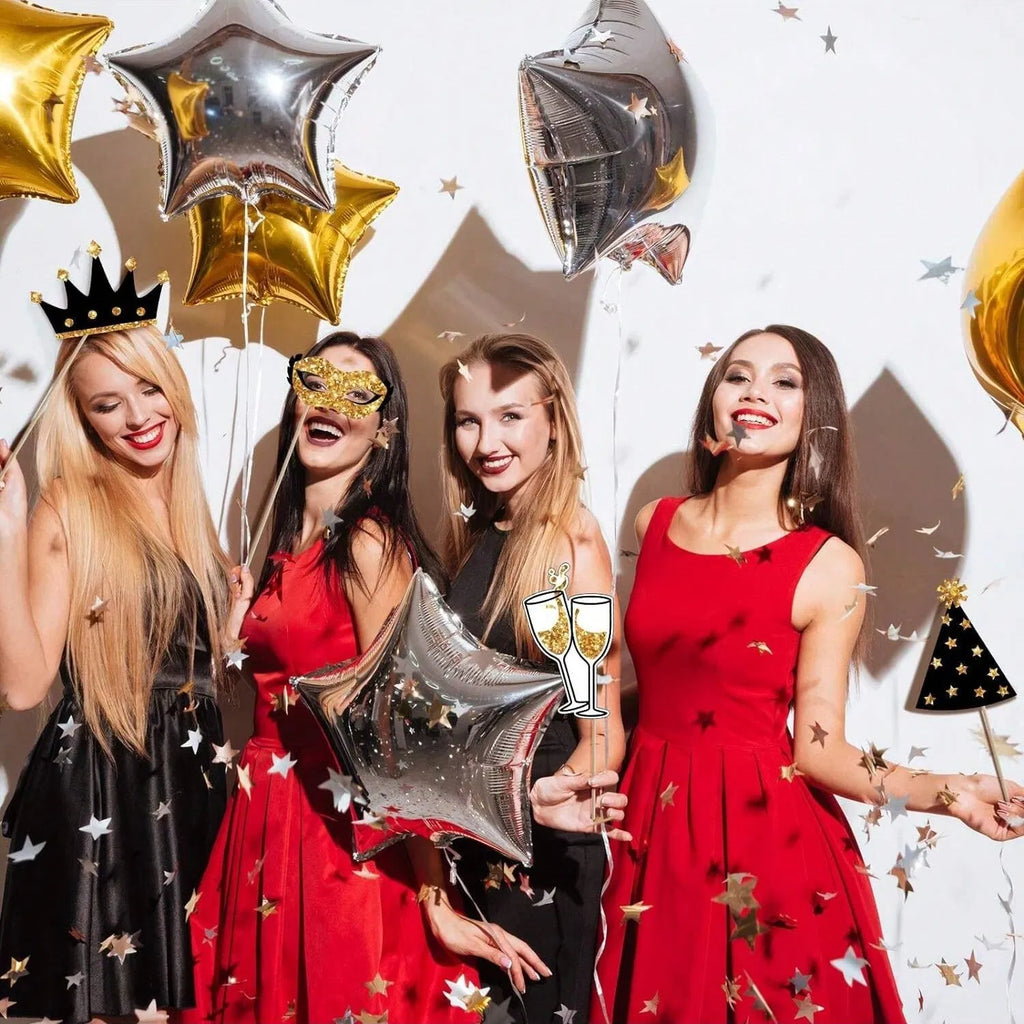 24 Pieces Party Photo Booth Props For Birthday Weddings Graduation Prom