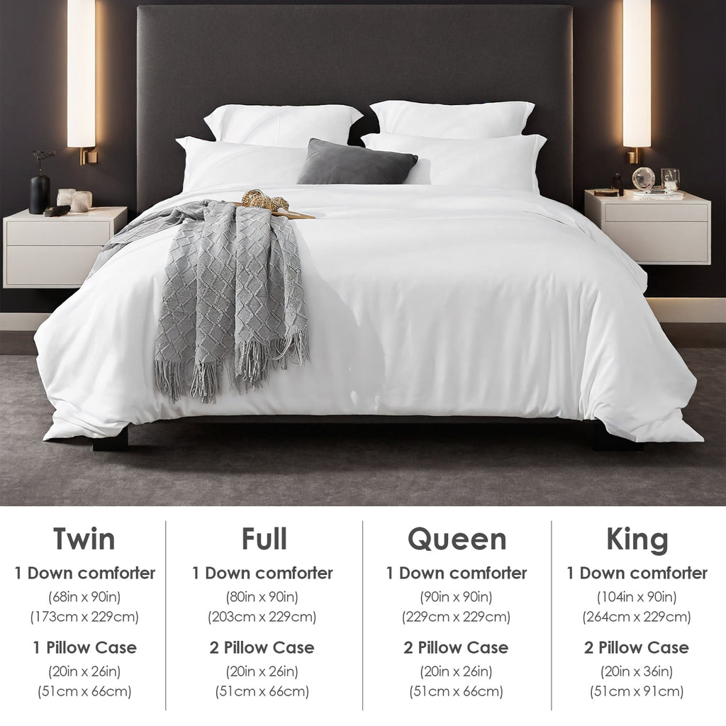 Solid Color Oversized Duvet Cover Set. Available In White And Pink.