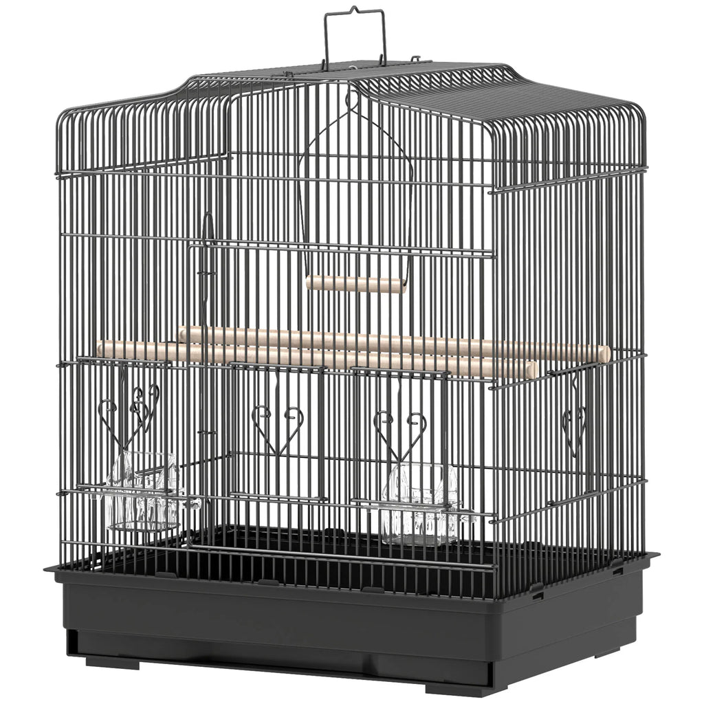 23" Bird Cage, Finches Canaries, Parrot Cage With Doors Perches, 2