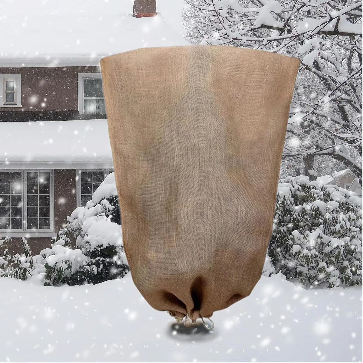 2 Packs Burlap Plant Cover Bags 3 Sizes Tree Freeze Protection Blanket