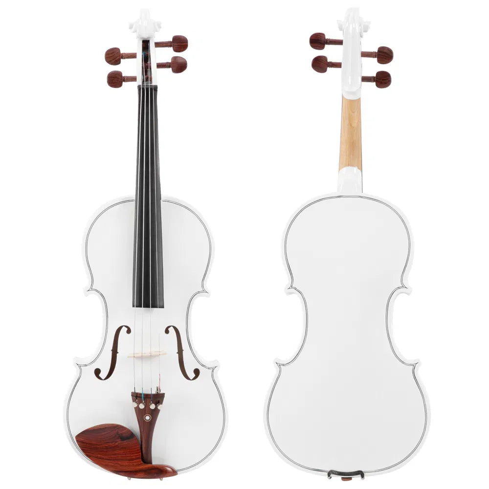 [do Not Sell On ] GV103 4/4 Spruce Panel Violin Matte White