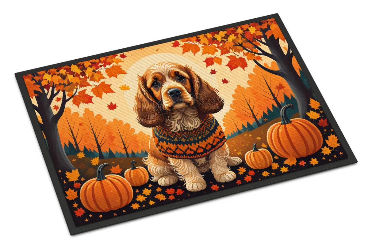 Cocker Spaniel Fall Doormat Front Door Mat Indoor Outdoor Rugs