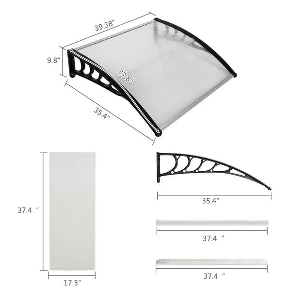HT-100 X 96cm Household Application Door & Window Rain Cover Eaves