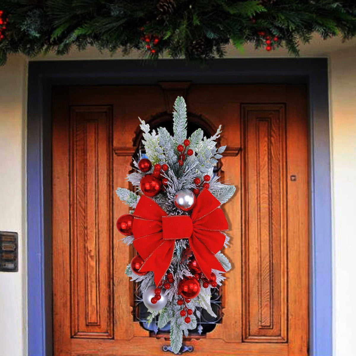 Handmade Wreaths, Christmas Staircase Decorations, Floral Ornaments