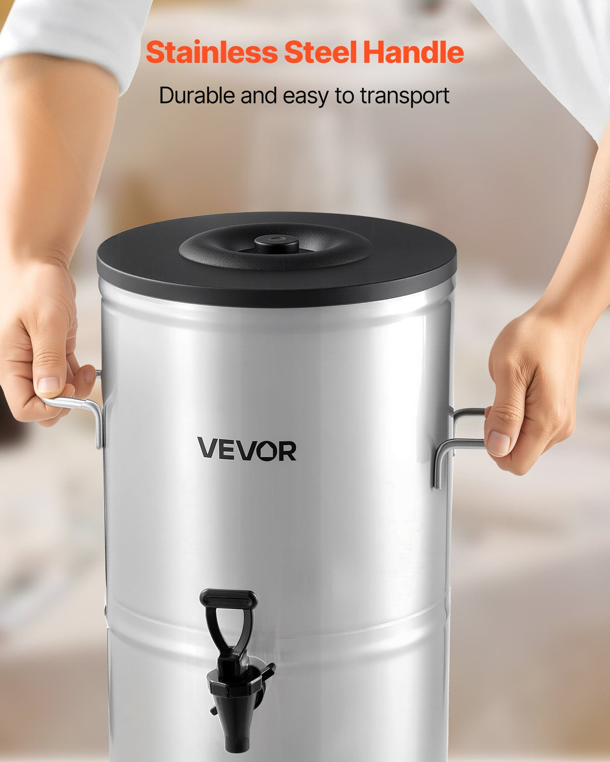 Ice Tea Dispenser 4 Gal/15L For Iced Tea Juice Coffee 304 Stainless