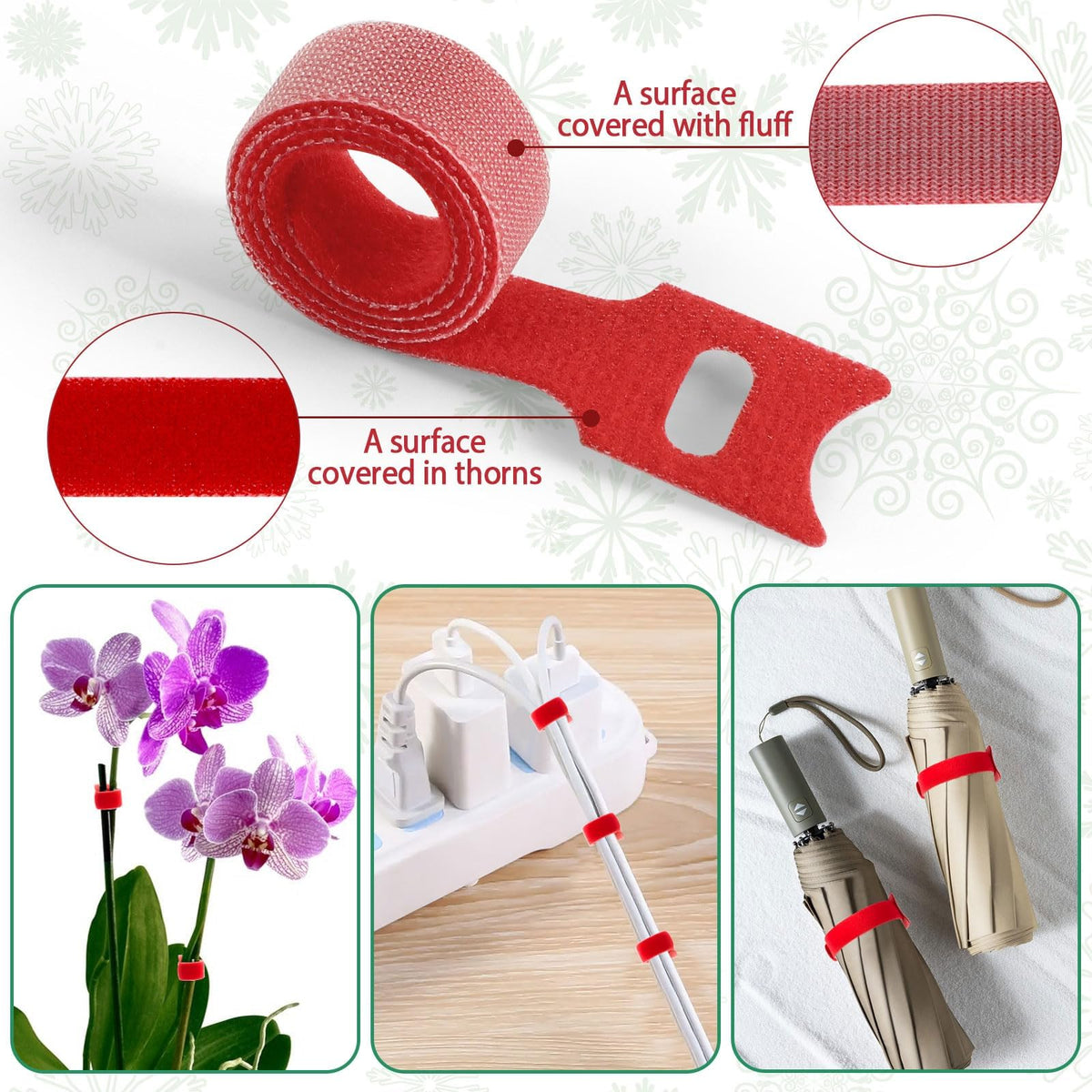 100 Pcs Christmas Garland Ties 12Inch Adjustable Holiday Garland Twist