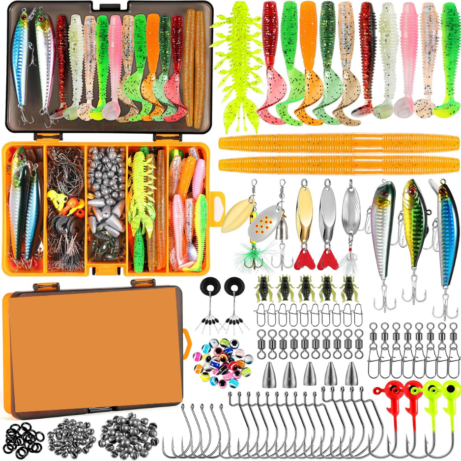 137-Piece Fishing Lure Kit with Tackle Box