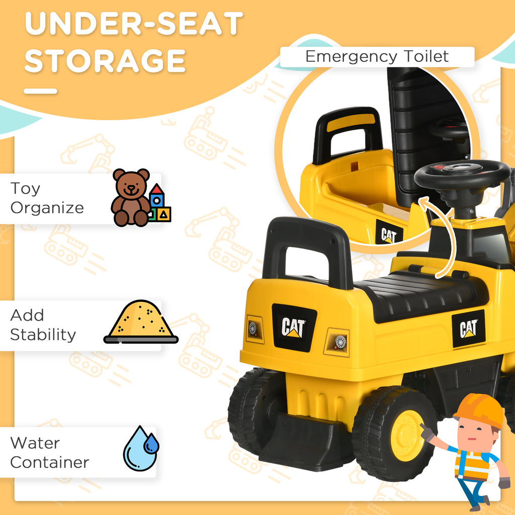 Caterpillar CAT Licensed Kids Ride On Excavator No Power Construction
