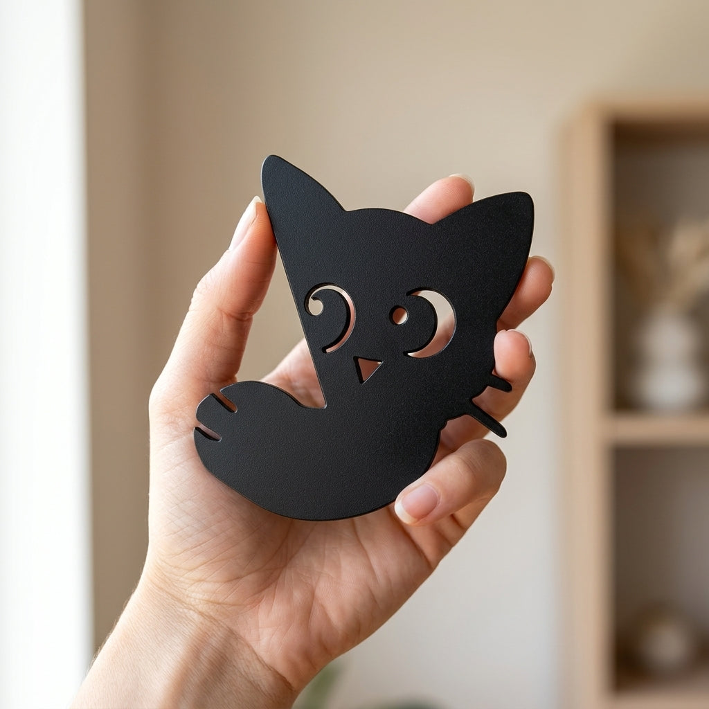 3D Printed Cat Curtain Tieback, Cute Cat Curtain Holder, Decorative
