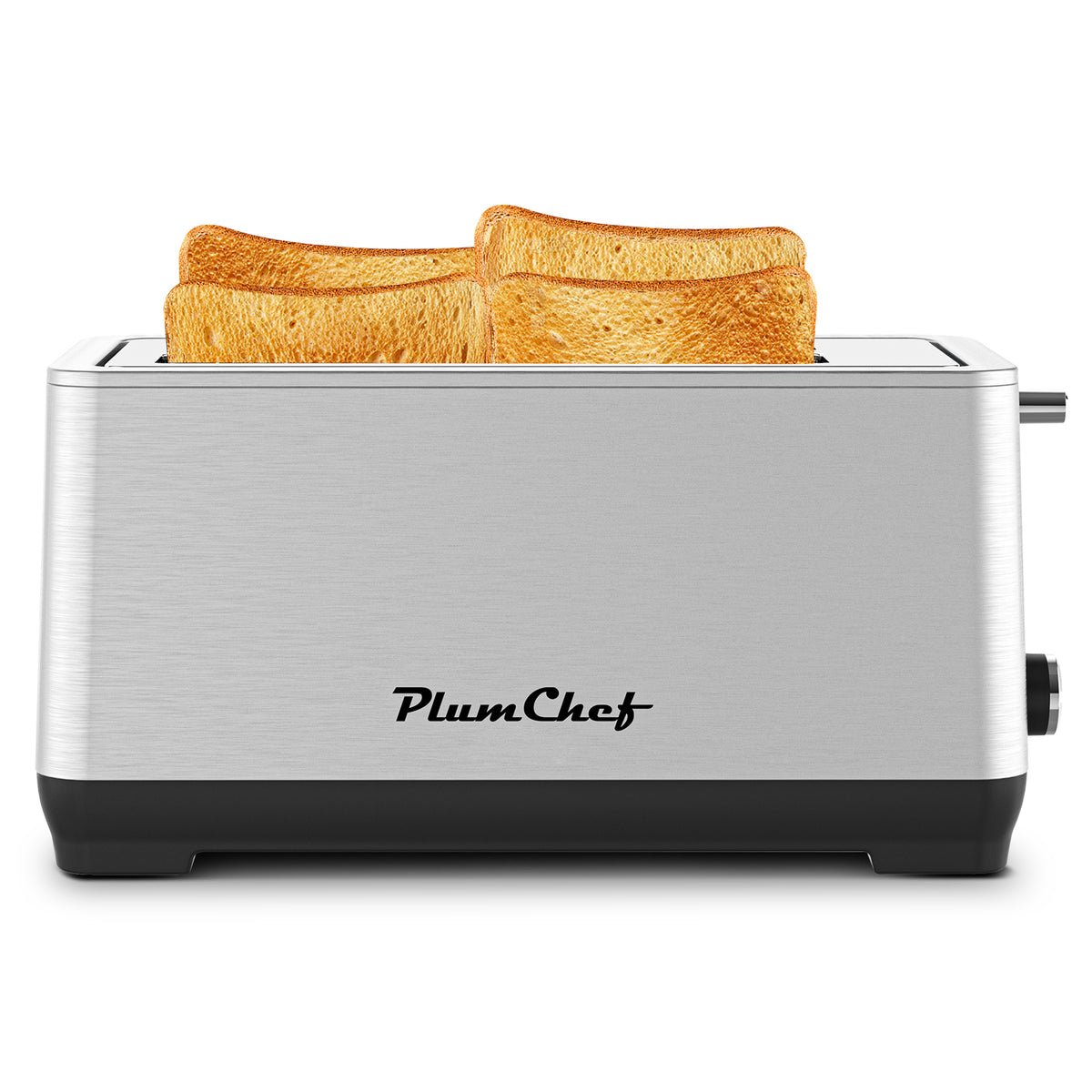 4-Slice Toaster, Extra Wide Long Slot Toaster, 6 Settings, Bagel