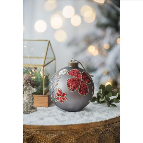 D4.7 Christmas Ball Ornaments, Glass Decorative Hanging Ball Christmas