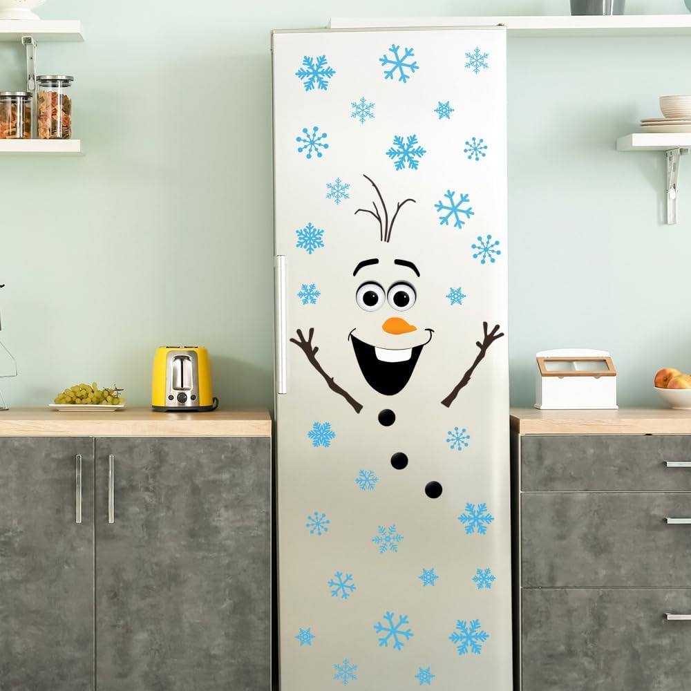 Christmas Door Decorations, Snowman Wall Stickers For Windows & Doors