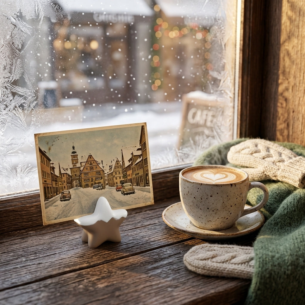 Christmas Photo Holder Set, 3D Printed Holiday Card Stand, Mini