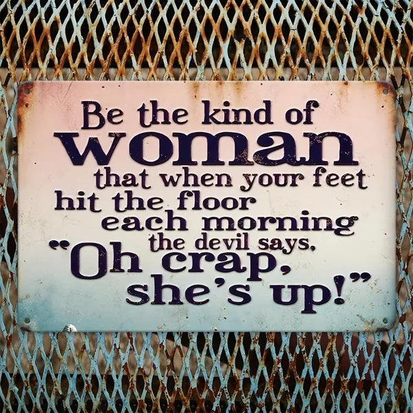 Sarcastic Retro Metal Tin Sign Creative Wall Decor Plaque Unique Decor
