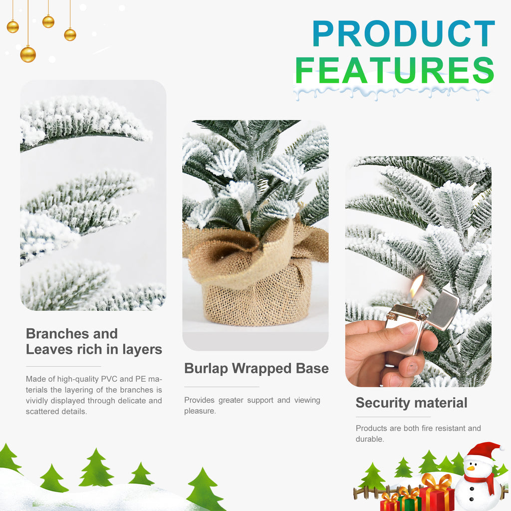 50cm All-pe Cut Wwine Tree Artificial Christmas Tree