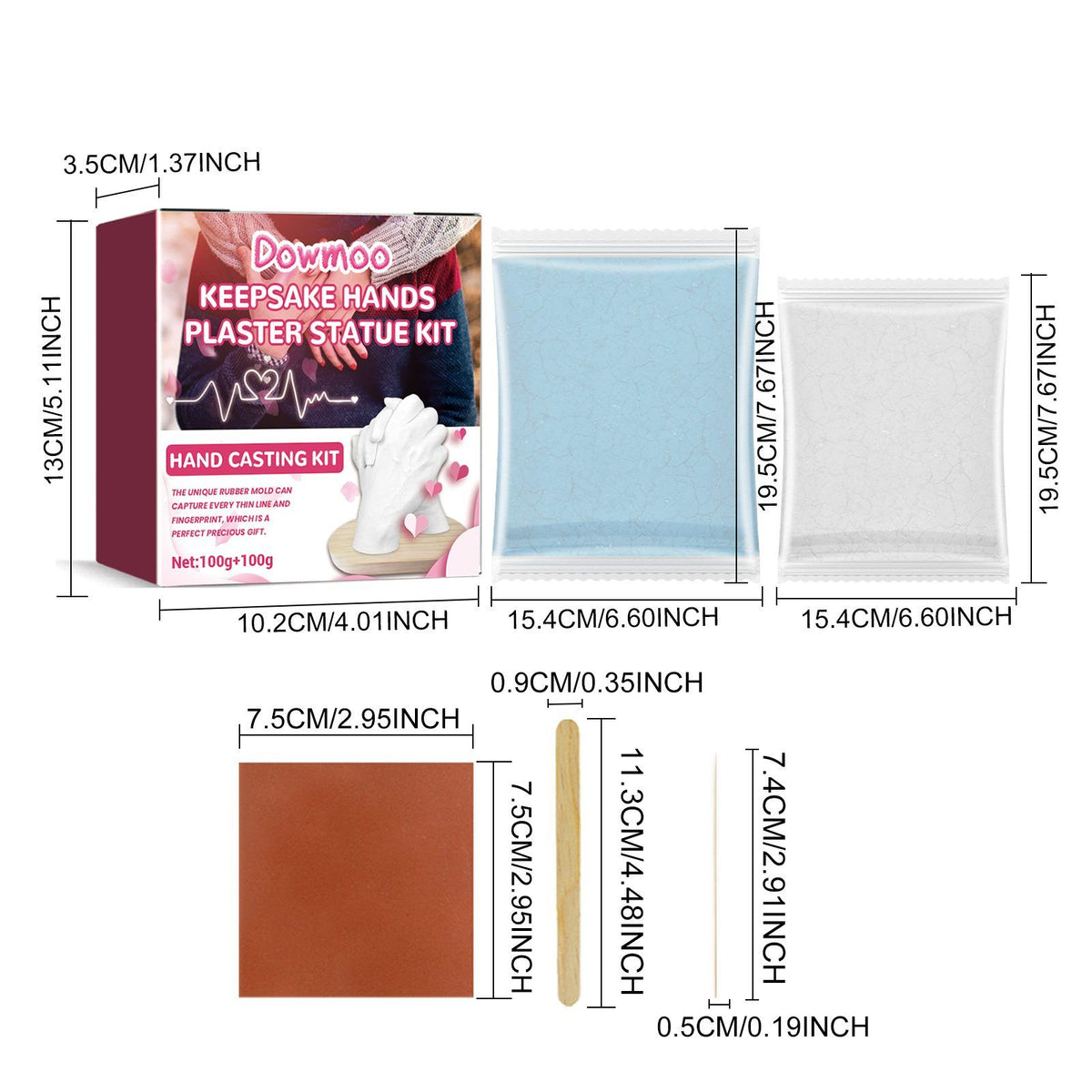 Dowmoo Hand Casting Craft Kit, 100 G