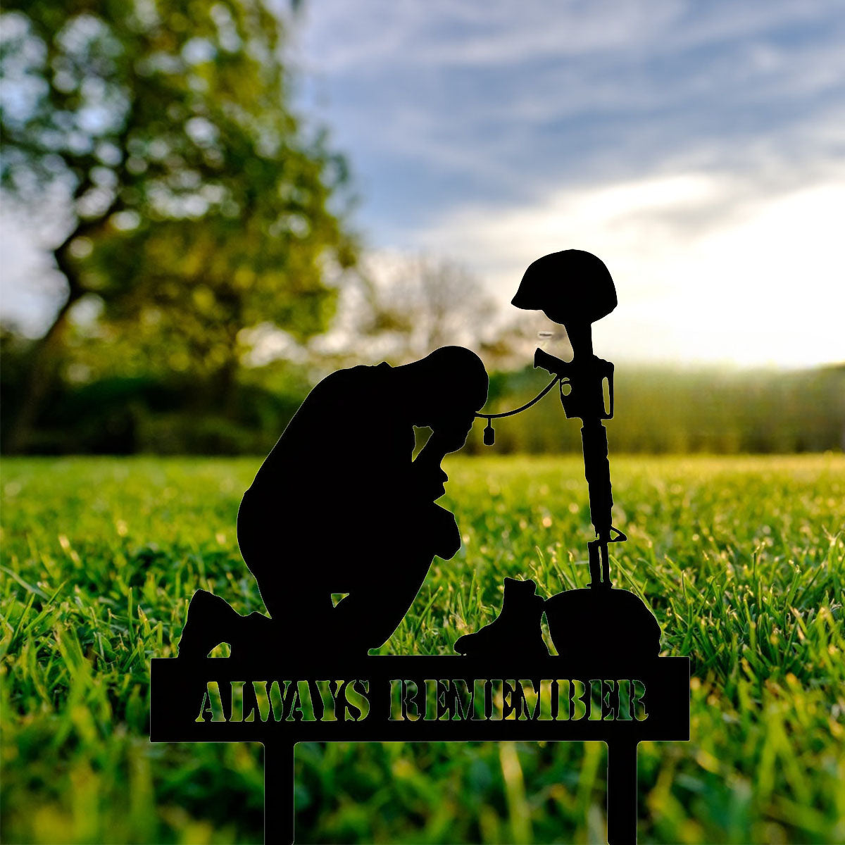 Freedom Is Not Free Silhouette Memorial - Outdoor Tribute For Fallen