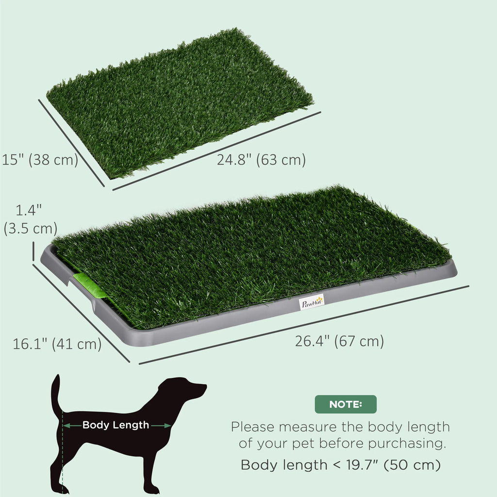Artificial Grass Pee Pad For Dogs Potty Training, 26" X 16", 2 Packs