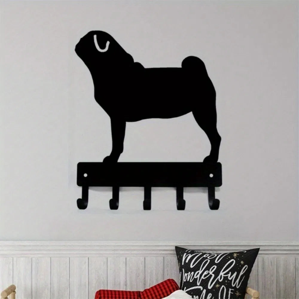 Chic Black Metal Wall Hook Home Decor Holiday Gift Wall Sculpture