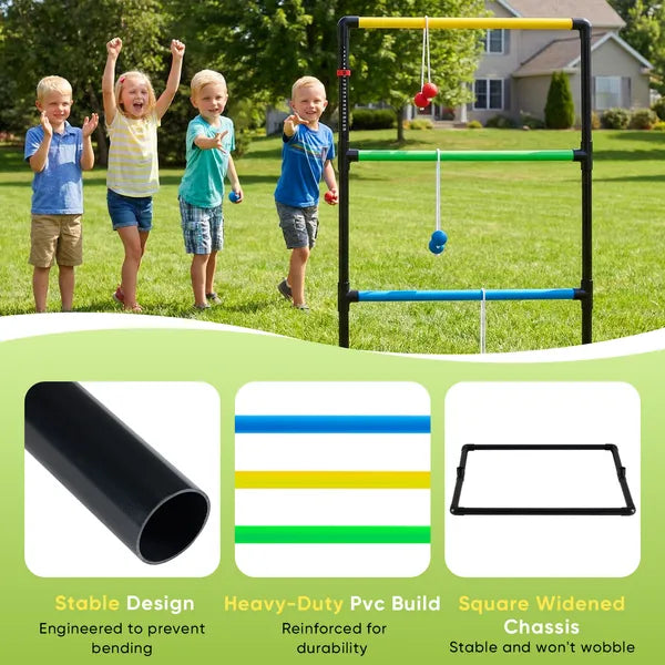 The Ladder Ball And Golf Throwing Ball Set Is Used For The Ladder