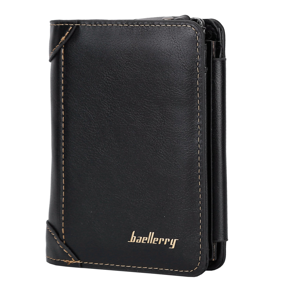 1Pc Men Leather Wallet ID Card Holder Purse Trifold Clutch Money Zipper