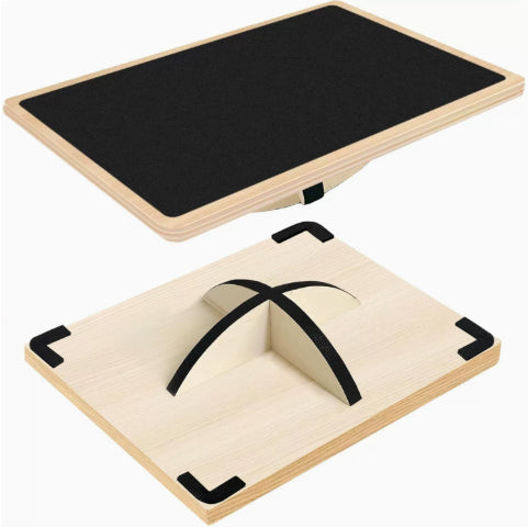 Rectangular Balance Board Wooden Fitness Equipment