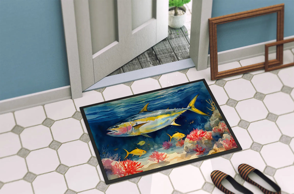 Yellowfin Tuna Doormat Front Door Mat Indoor Outdoor Rugs For Entryway