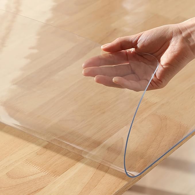 Table Cover 1.5 Mm Thick Clear PVC Desk Mat Protector Waterproof & Easy