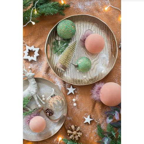 D3 Christmas Ball Ornaments, Glass Decorative Hanging Ball Christmas