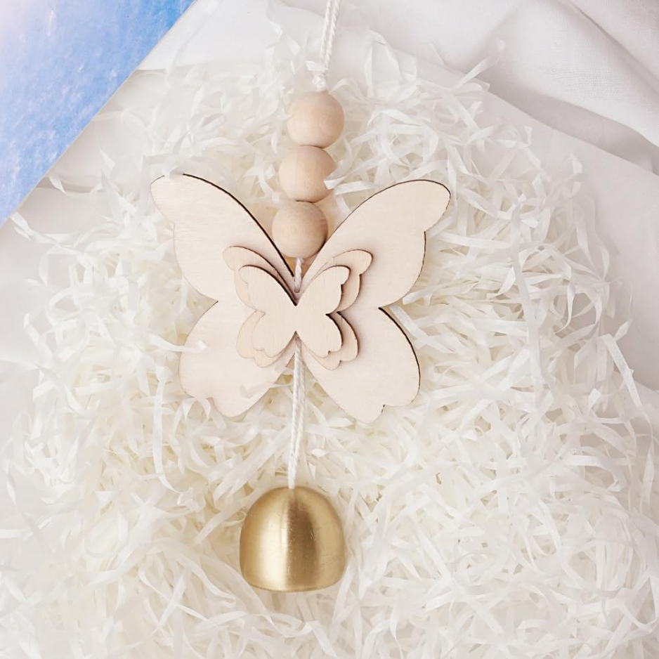 Butterfly Hanging Bell For Door, Lucky Wind Chime Decoration