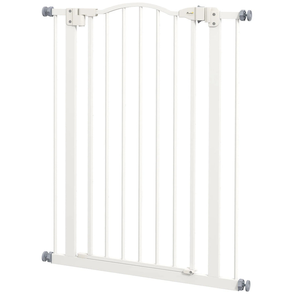 Extra Tall Dog Gate With Door, Pressure Fit, Auto Close, Double Locking