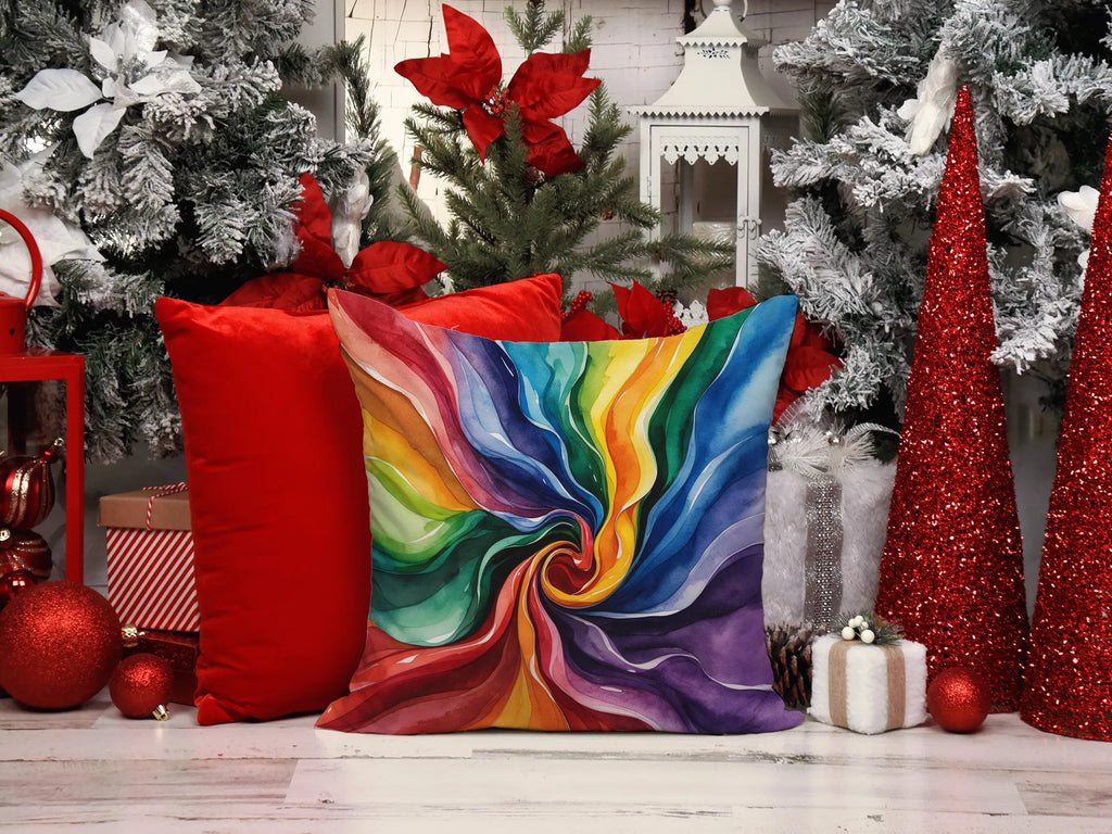 Gay Pride Throw Pillow Machine Washable, Indoor Outdoor Decorative