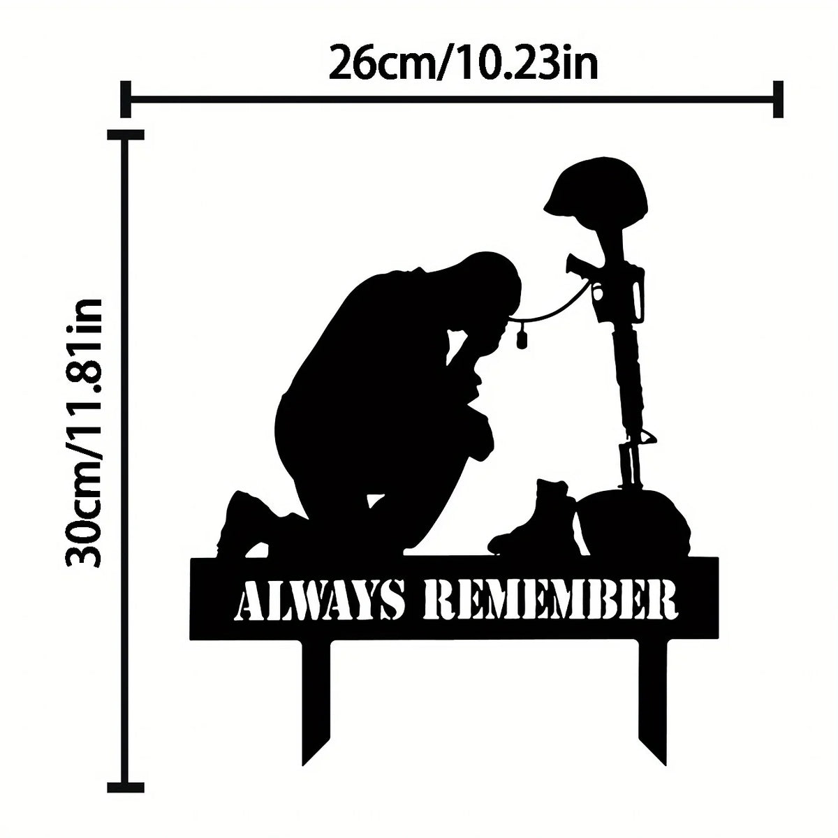 Freedom Is Not Free Silhouette Memorial - Outdoor Tribute For Fallen
