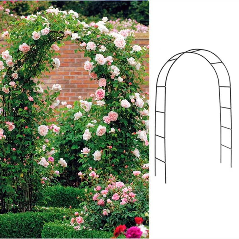 7'8" H X 4'5" W Metal Garden Arch Trellis,adjustable Arbor Trellis