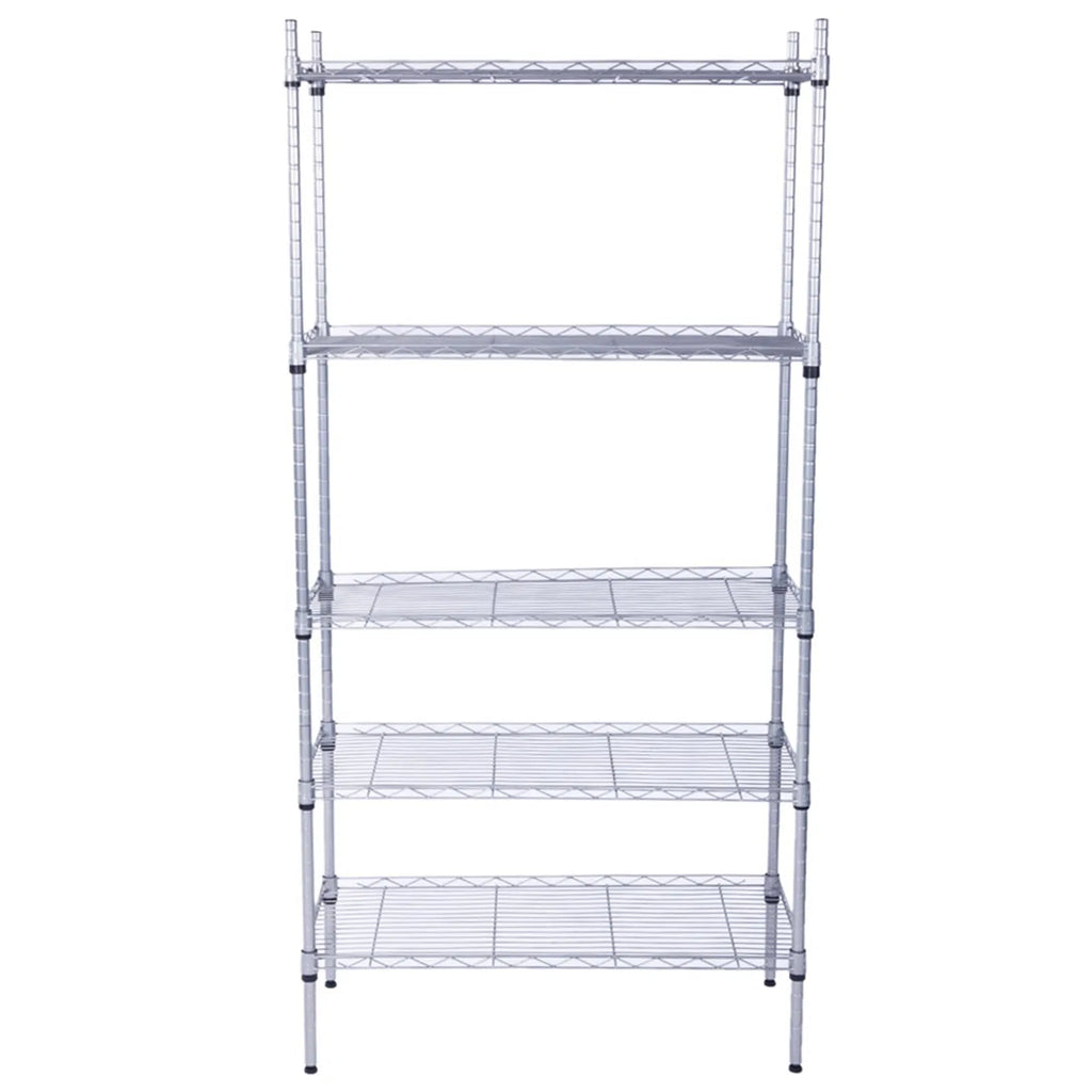 5-Shelf Adjustable; Heavy Duty Storage Shelving Unit ; Steel Organizer