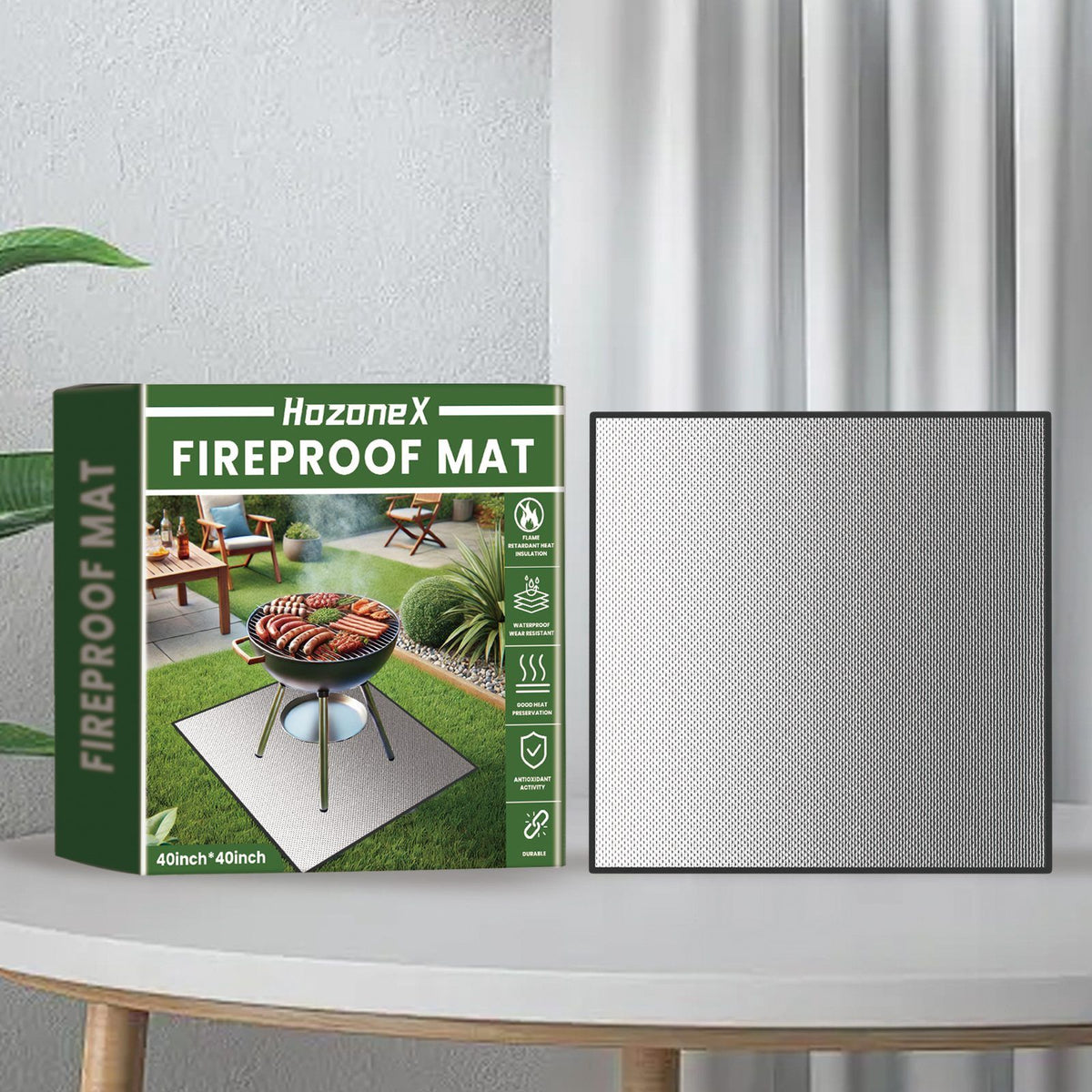 Hozonex Outdoor Grill Surface Protection Mat, 1 Piece