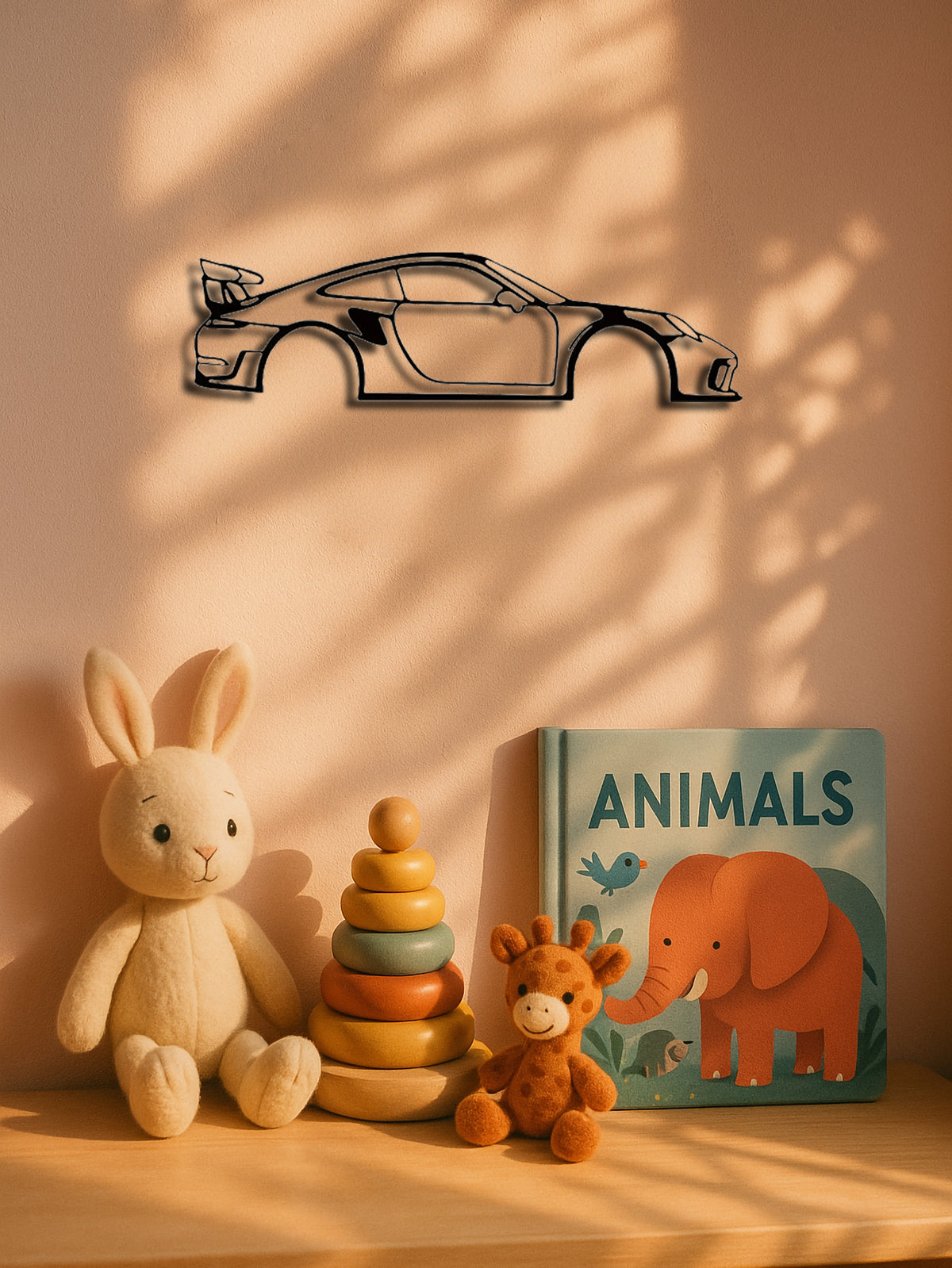 Race Car Metal Wall Art - High-speed Kids Room Decor For Nursery Boys