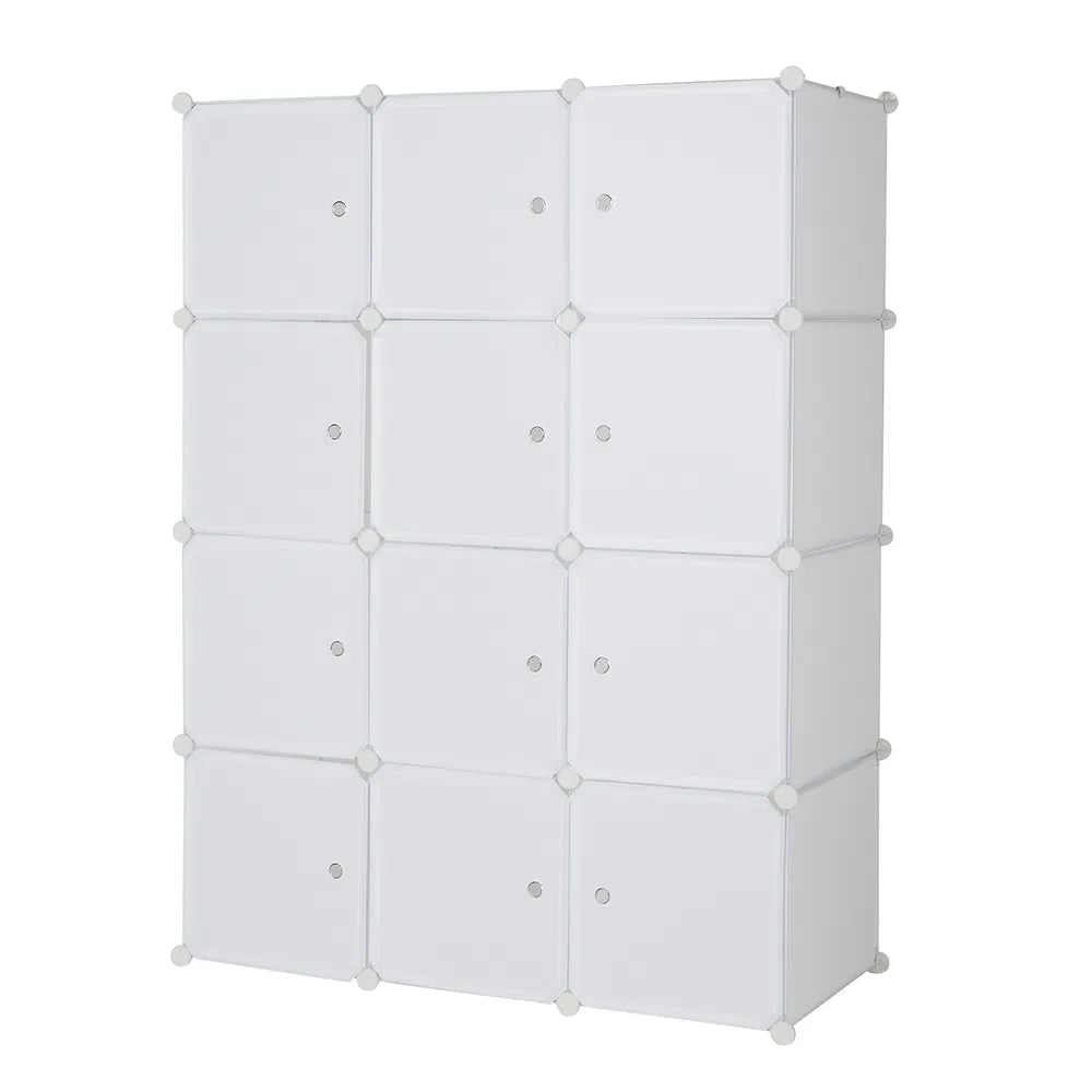 12 Cube Organizer Stackable Plastic Cube Storage Shelves Design