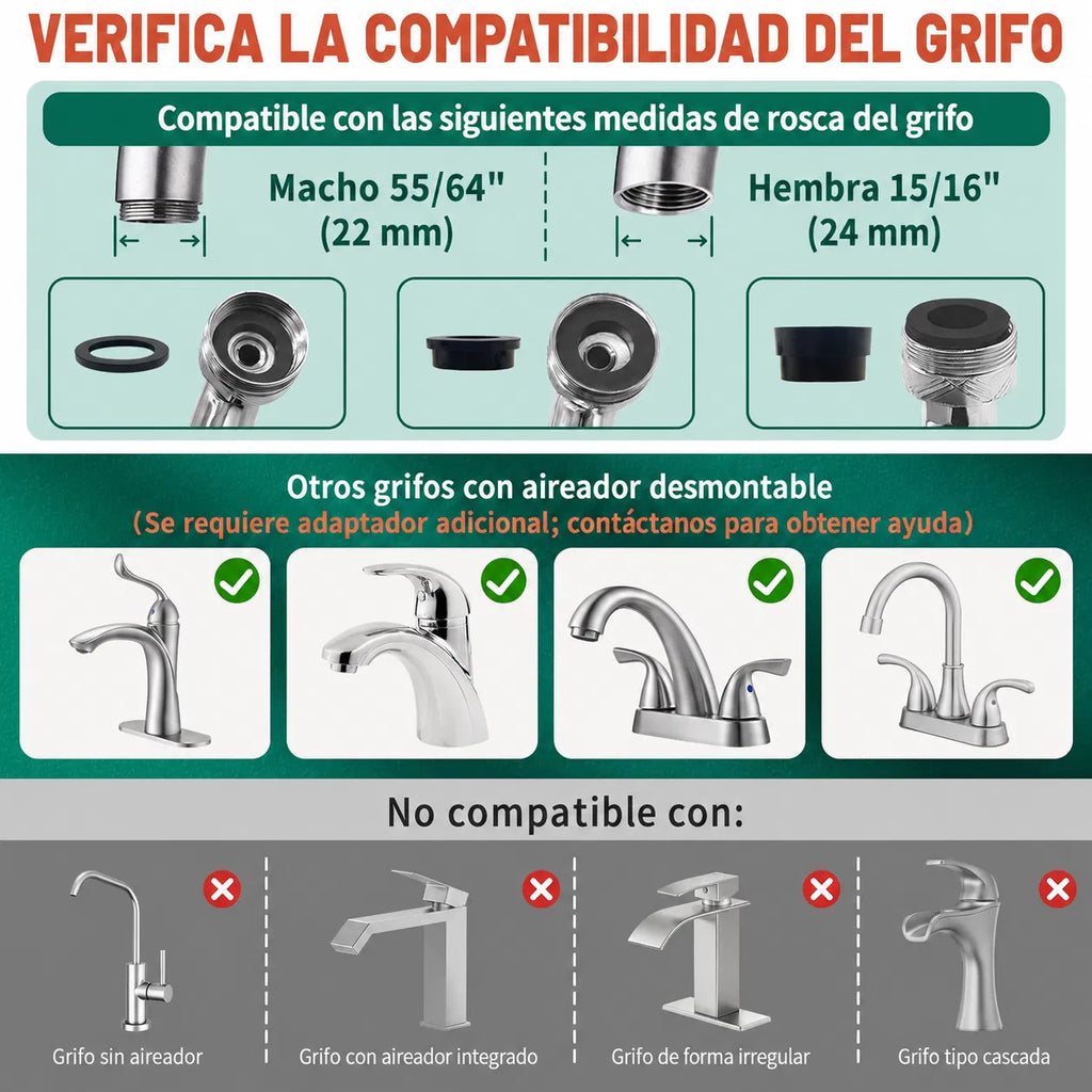1440 Swiveling Faucet Extender, Brass Metal Robotic Arm Aerator