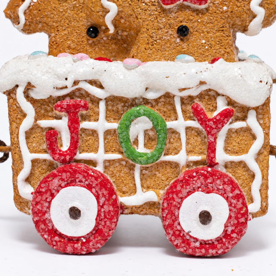 9.25IN Gingerbread Train Figurine, Home Tabletop Decor For Christmas