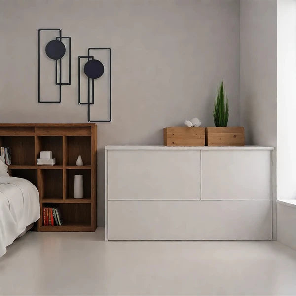 Abstract Line Iron Wall Art Set Modern Minimalist Black And White Decor