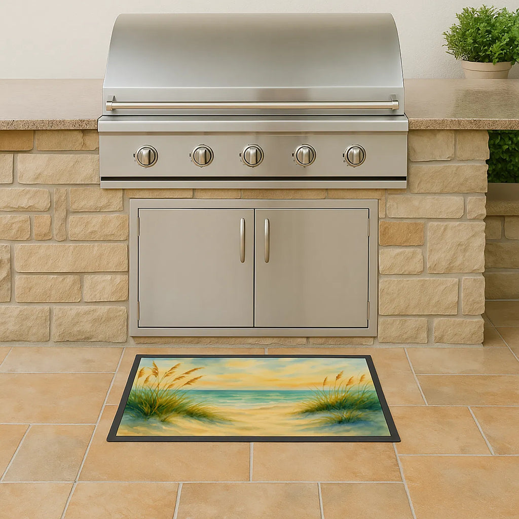 Beach Quiet Morning On The Dunes Doormat Front Door Mat Indoor Outdoor