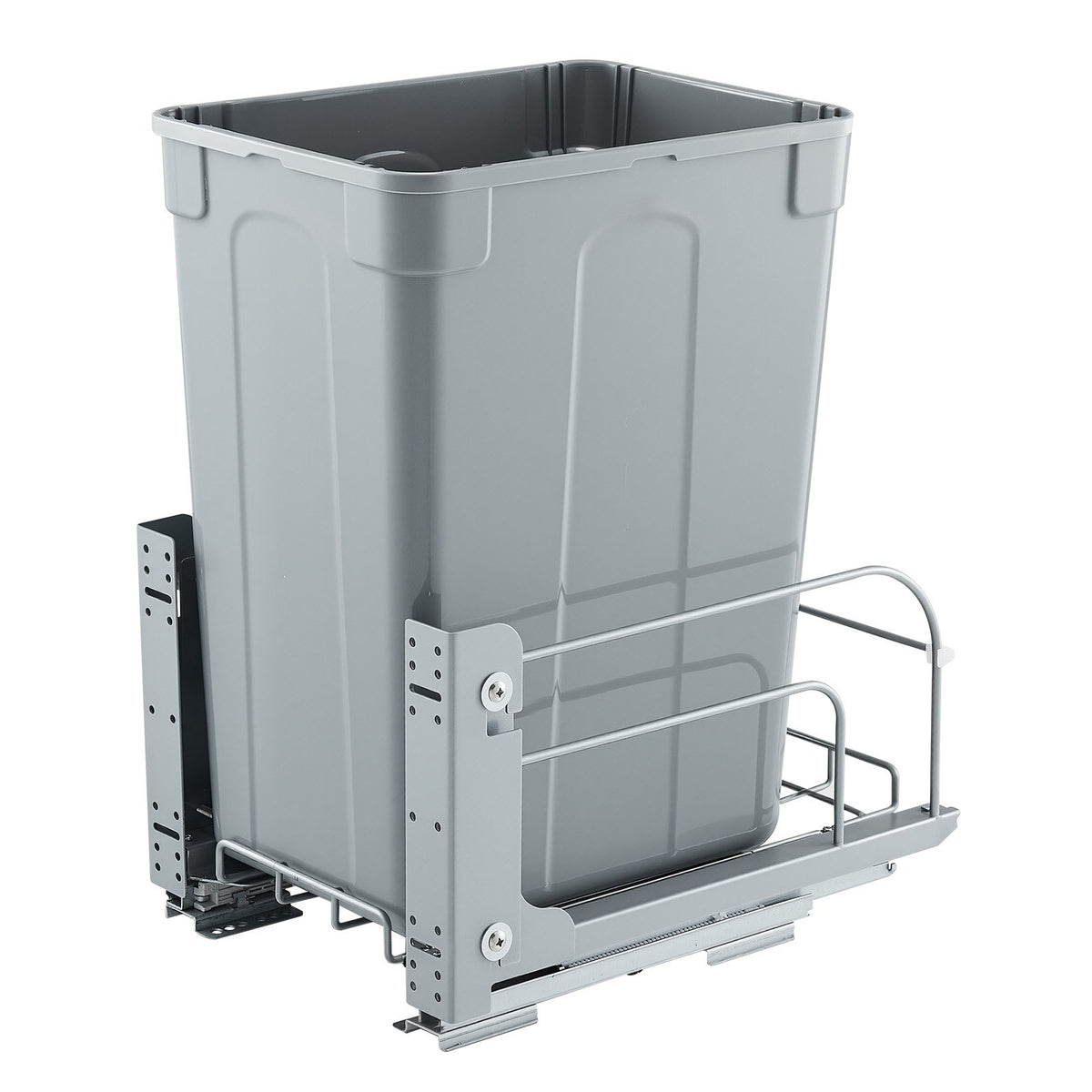 35QT Pullout Waste Container Under Cabinet Kitchen Bin Trash Can Soft