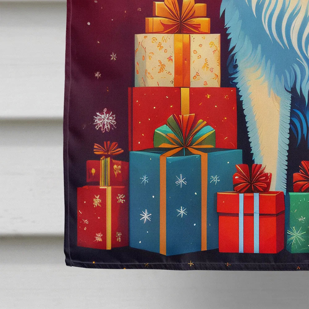 Great Pyrenees Holiday Christmas House Flag Large Porch Sleeve Pole