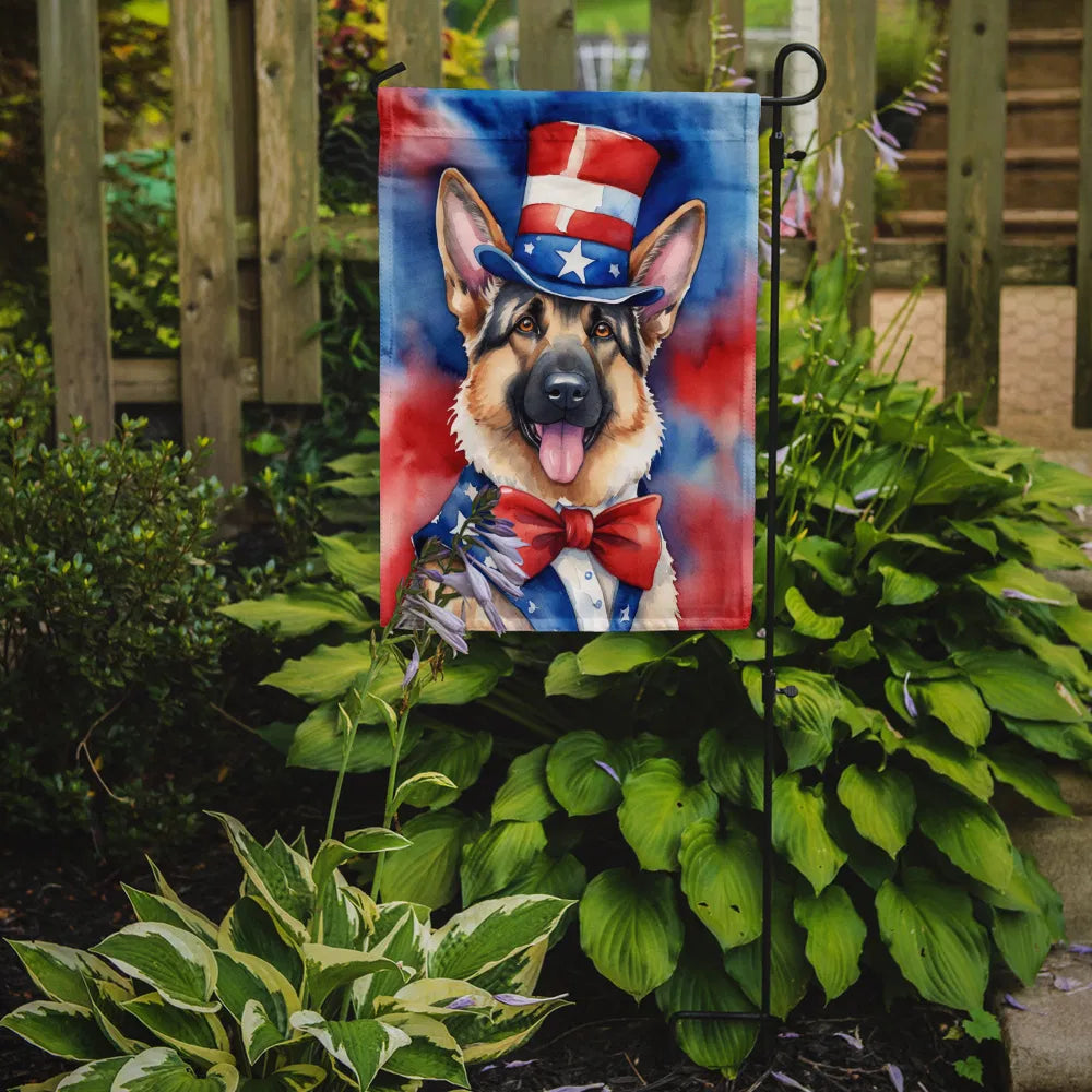 German Shepherd Patriotic American Garden Flag Mailbox Flag Decorative